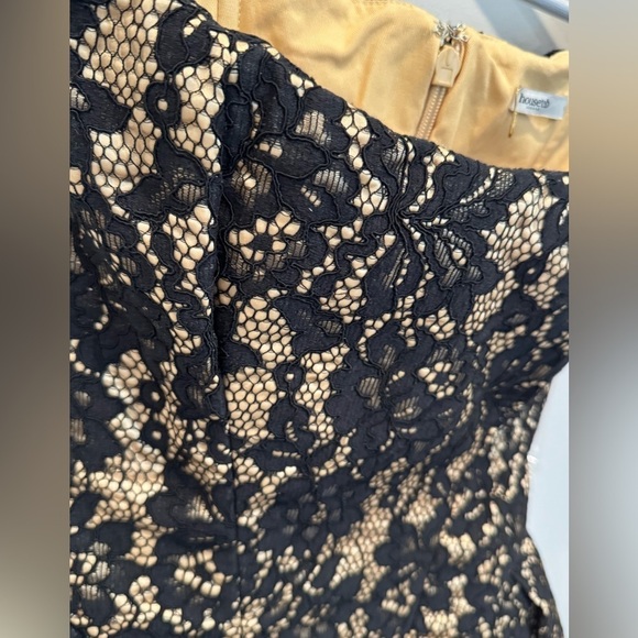 House of CB Black Lace-Overlay Off-Shoulder Midi Dress - Picture 13 of 16